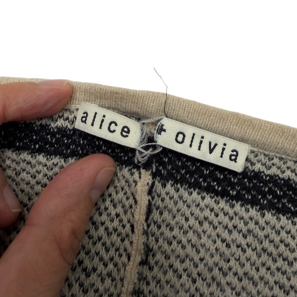 Alice & Olivia Raelyn Striped Poncho Cardigan - Picture 6 of 7